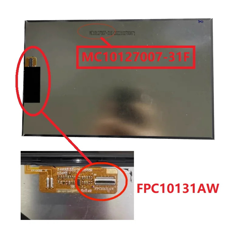 Matriz do Lcd para a Exposição da Tabuleta 10.1 Polegada 31 Pin Fpc10131aq Dc1012700631 Fpc10131ar Mc10127007-311a Fpc10131as Mc10127007-31e - Imagem 4