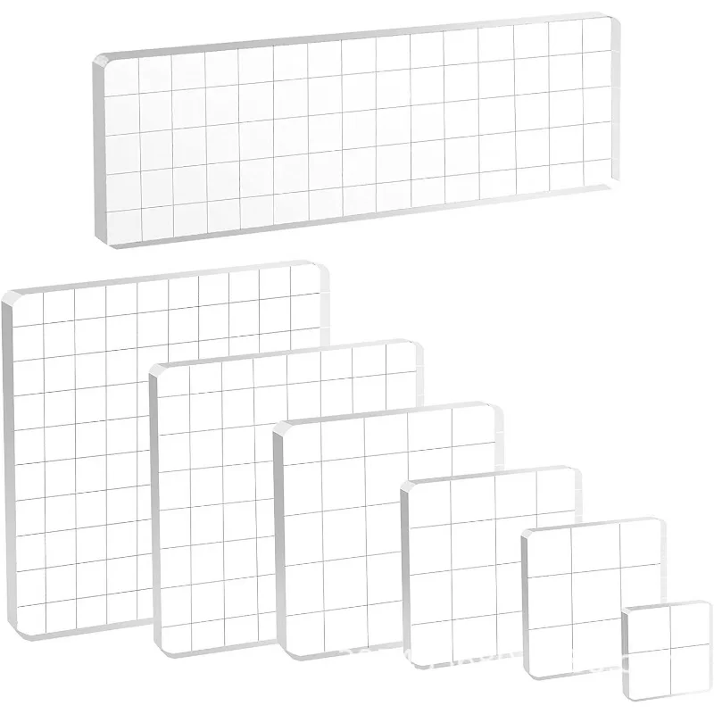 Clear Stamps Acrylic Silicone Block For Scrapbooking DIY Album Cards Decoration Embossing Handle Starter Shape Stamp