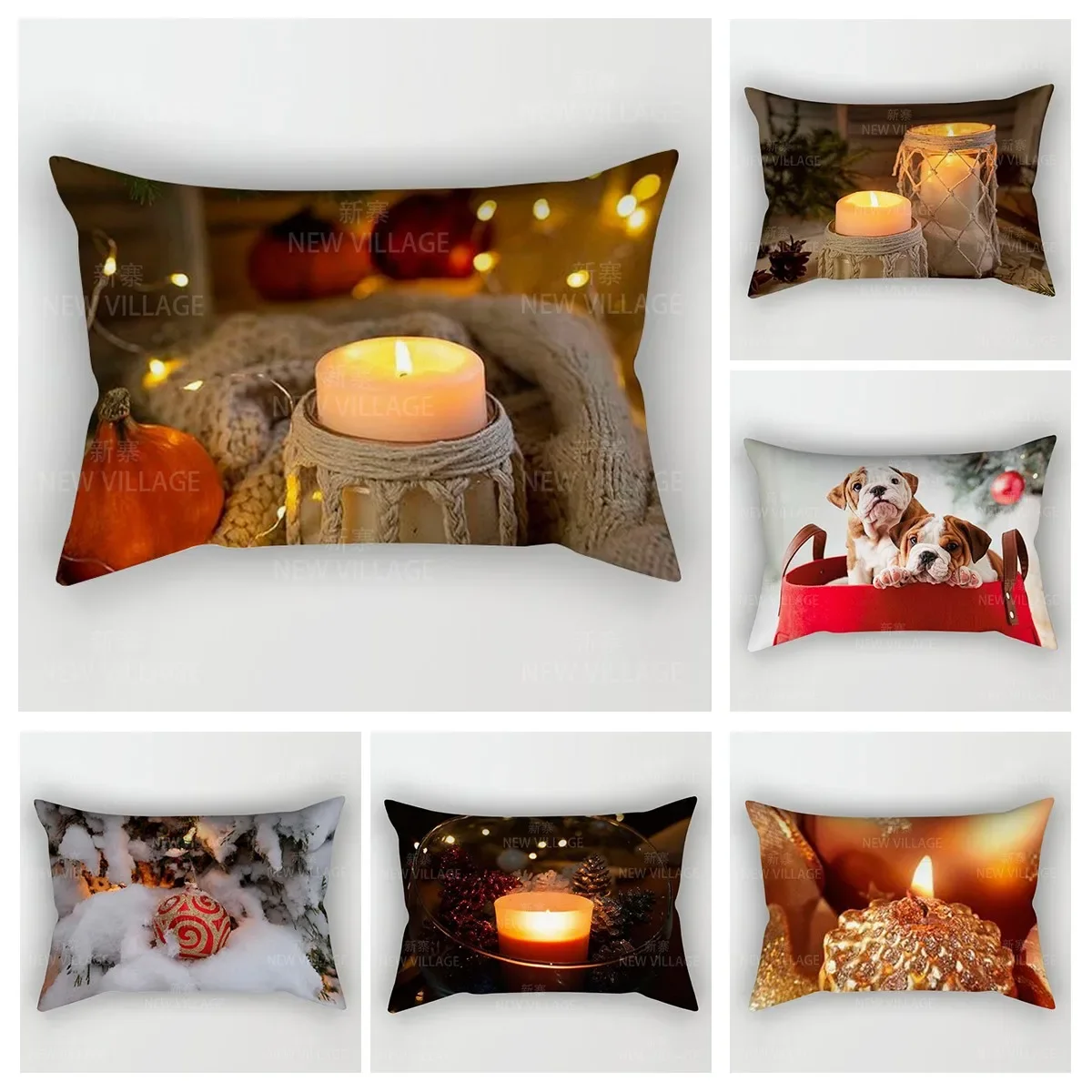 

Home autumn decoration christmas animals pillow cushion cover Home decorations throw pillow covers 30*50 pillowcase 30x50 40x60