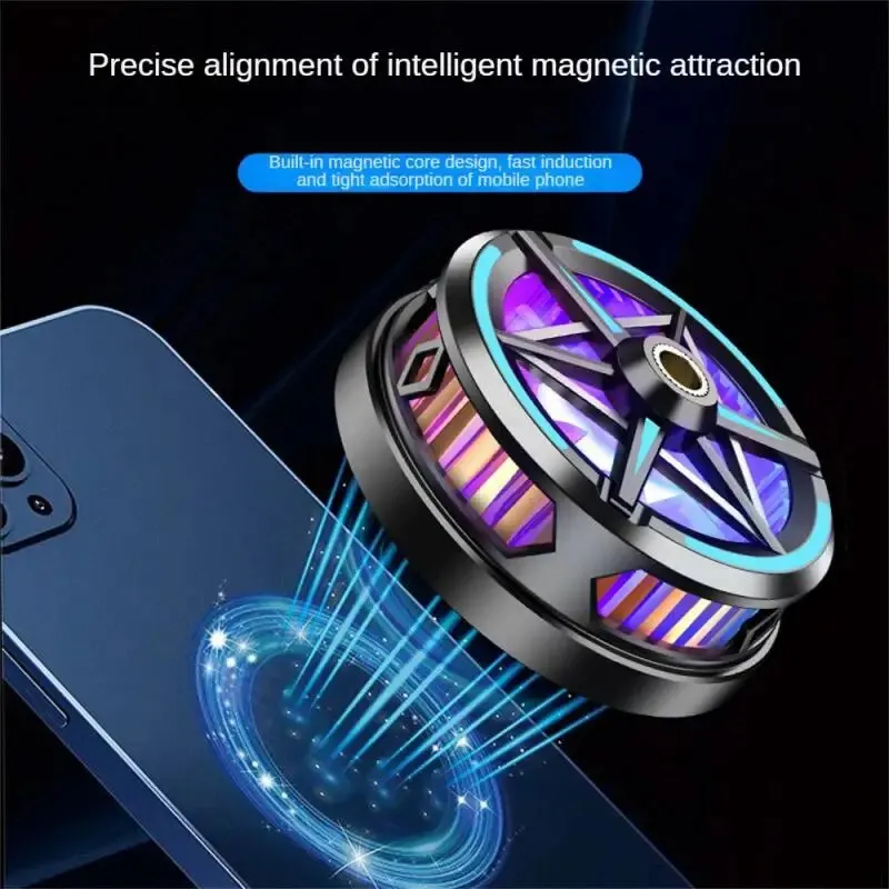 S6 Mobile Phone Cooler Cooling Fan Magnetic Radiator For PUBG Phone Cooler System Cool Heat Sink For Cellphones Tablets cooling fan cellphone cooler gaming cooling fan