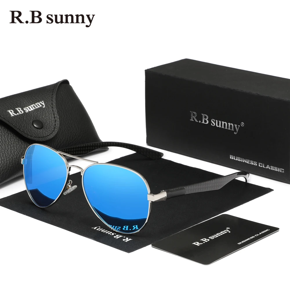 RBsunny 남성용 파일럿 선글라스, 클래식 Uv400 보호 편광 안경, 여성 HD 럭셔리 운전 안경, 디자인 신제품