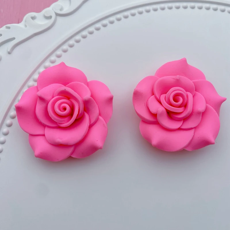 Large Clay Flower Crafts | Big Flower Resin Diy | Clay