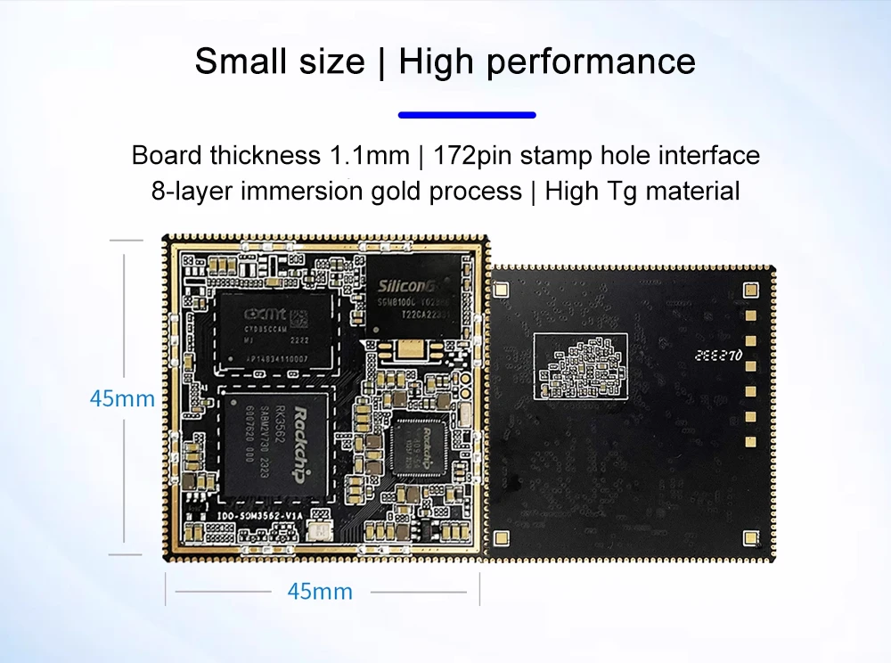 IDO-EVB3562 AI Development Board RockChip RK3562 Intelligent Motherboard Embedde