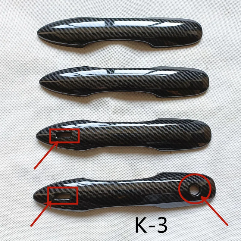 For Toyota Camry XV70 2018 2019 2020 2021 2022 2023 Car Accessories Door Handle Cover Trim Plastic Imitation Carbon Fiber