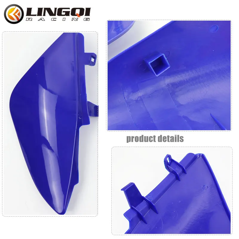LING QI Motorcycle CRF50 Plastic Kits Fairing Cover Rear Side Fender Splash-Proof Mudguard For CRF 50 Pit Dirt Bike Parts