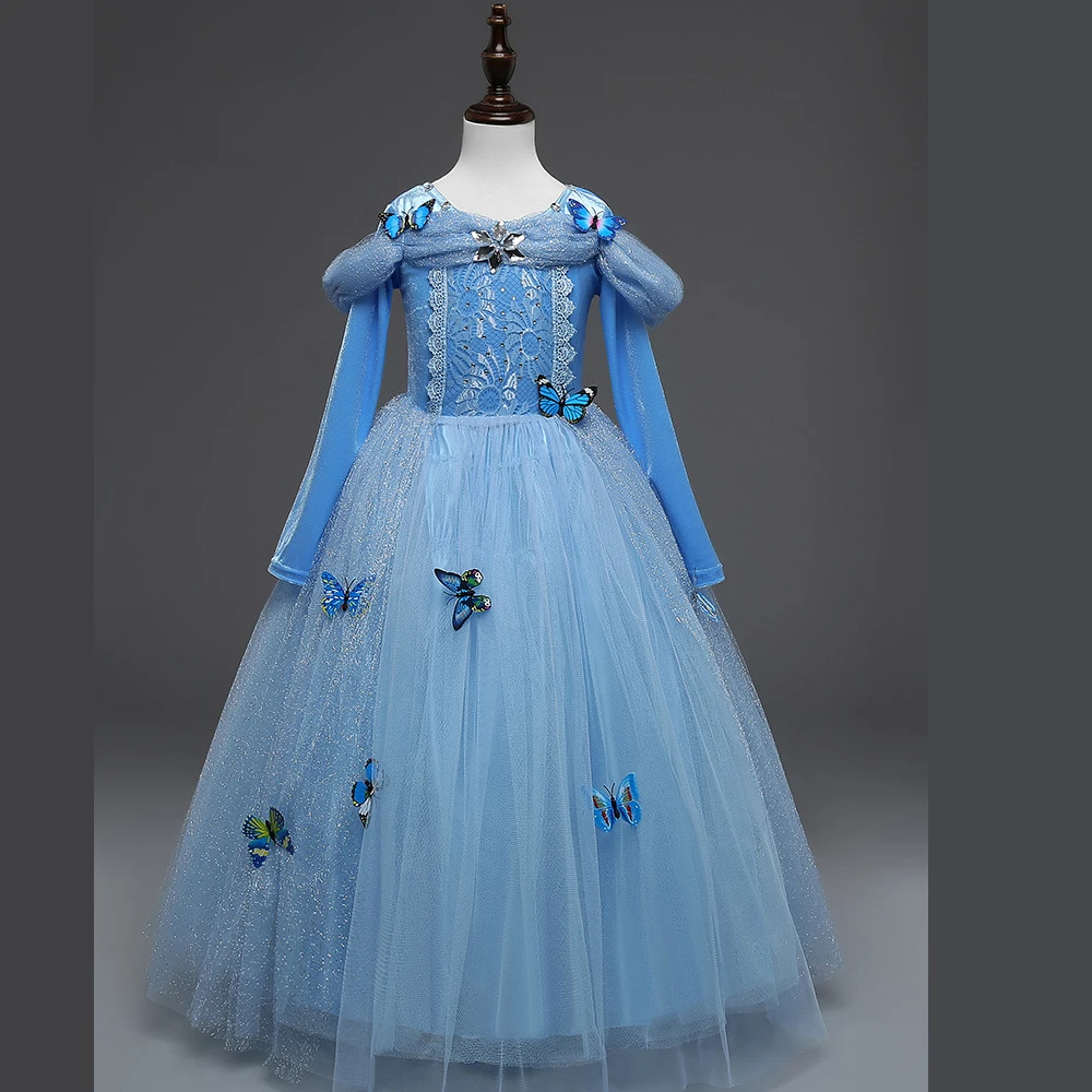 

Girl Halloween Costume 4 To 12 Years Cosplay Princess Dress Children Christmas Evening Party Disguise Dresses Up Elegant Catwalk