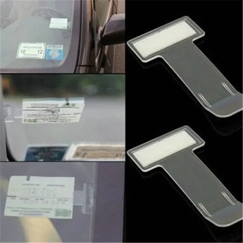 Car Parking Ticket Clip Auto Fastener Card Bill Holder Mount Storage Organizer Car Styling Windshield Stickers Accessories
