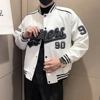 Korean Style Men's Casual Cargo Jacket | Spring Autumn Loose Solid Color Coat - Image 4