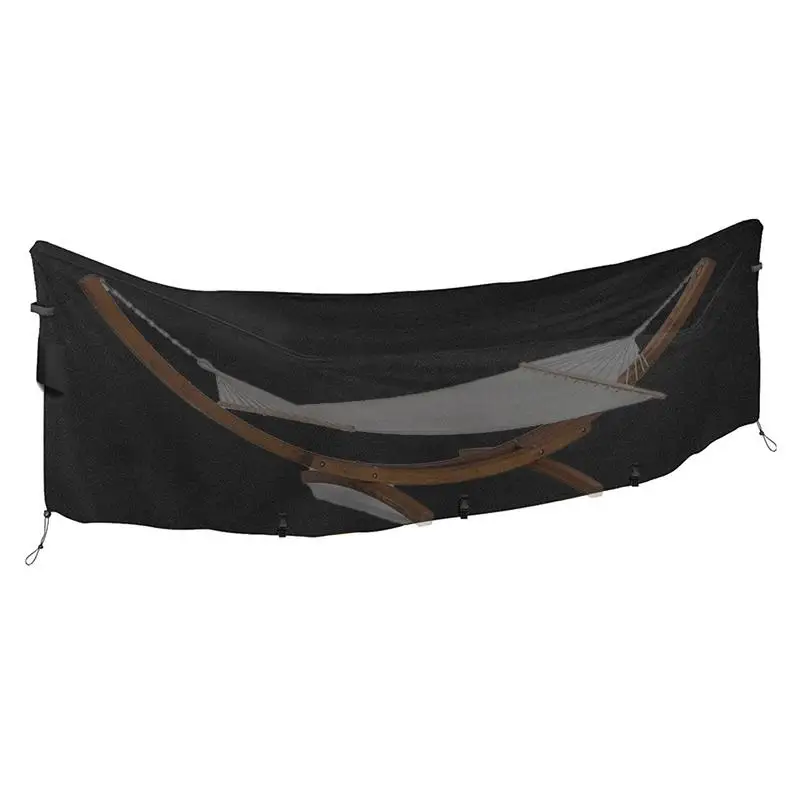 Hammock Cover Waterproof 420D Oxford Hammock Stand Cover with Windproof Straps Dustproof Outdoor Rain cover