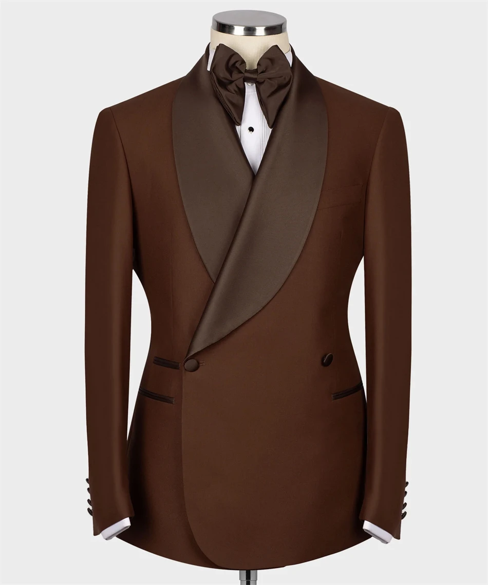 Men Classic Groom Tuxedo for Wedding Blazer Pants Formal Party Business Office Suit Set 2pcs