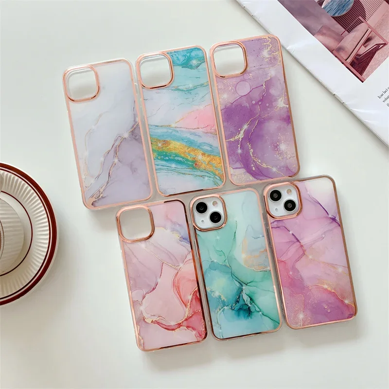 Elegant Marble Design Protective Phone Case