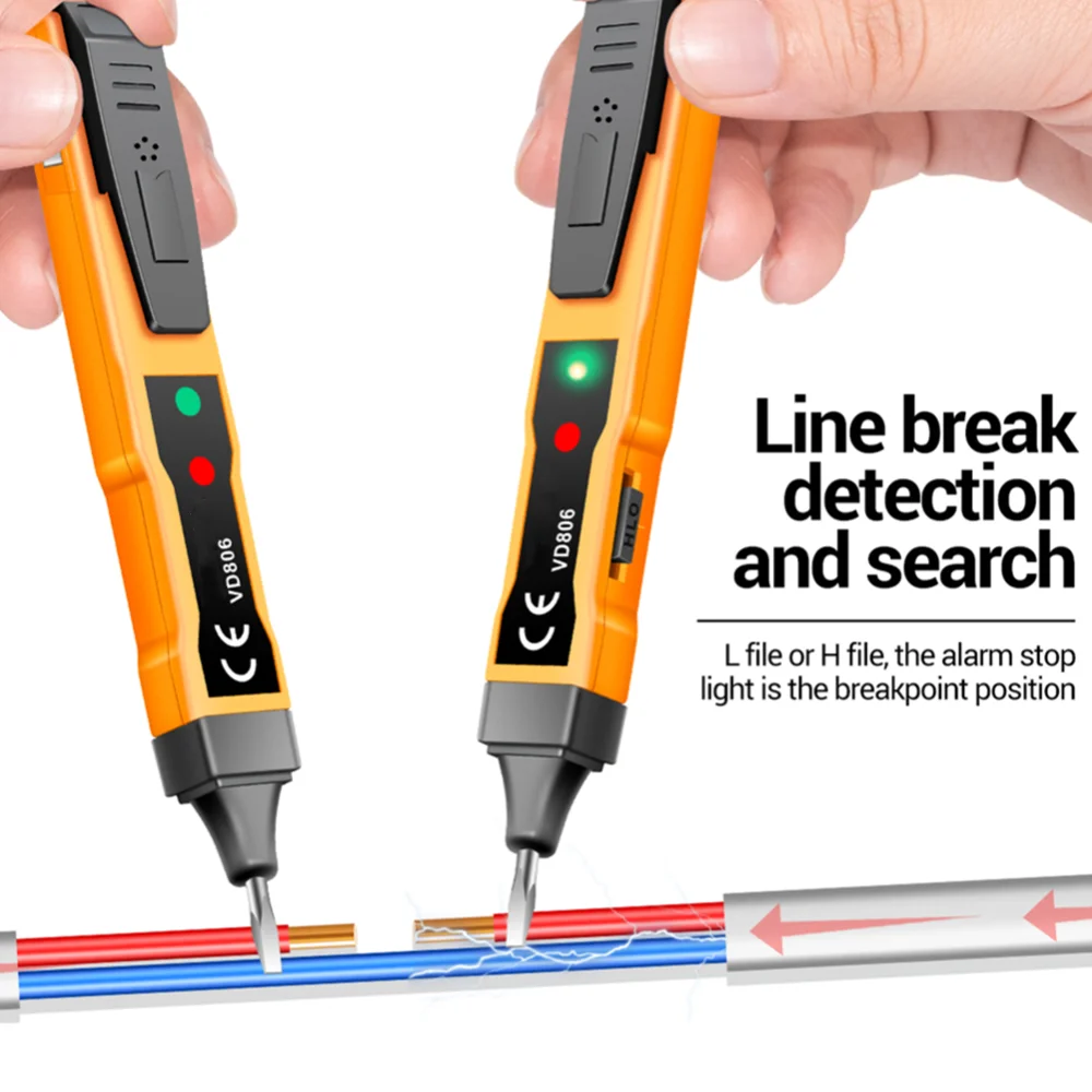 Continuity Voltage Detector Pen Non-contact Inductive AC/DC Voltage Meter Electric Compact Pen Battery Test Pencil electric tester pen
