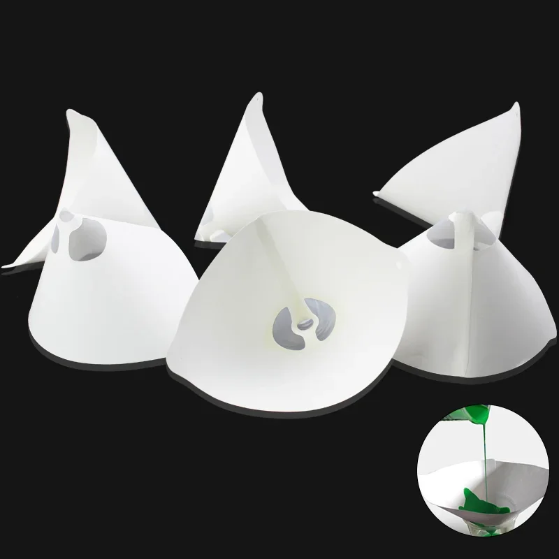 Disposable Paint Paper Funnel Precision Filter Micron Sieve Nylon Mesh Cone Funnel paint filter,paper filter for Car Furniture Spray Paint Filter