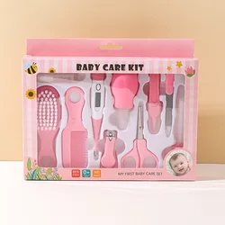 Infant Care Essentials: Deluxe 10 - Piece Baby Grooming Kit with Nail Clippers, Thermometer, Toothbrush & Hairbrush (AFLY0228 - B)