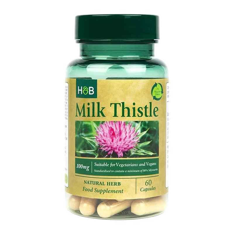 

Milk Thistle 100 mg 60 Capsules Free shipping