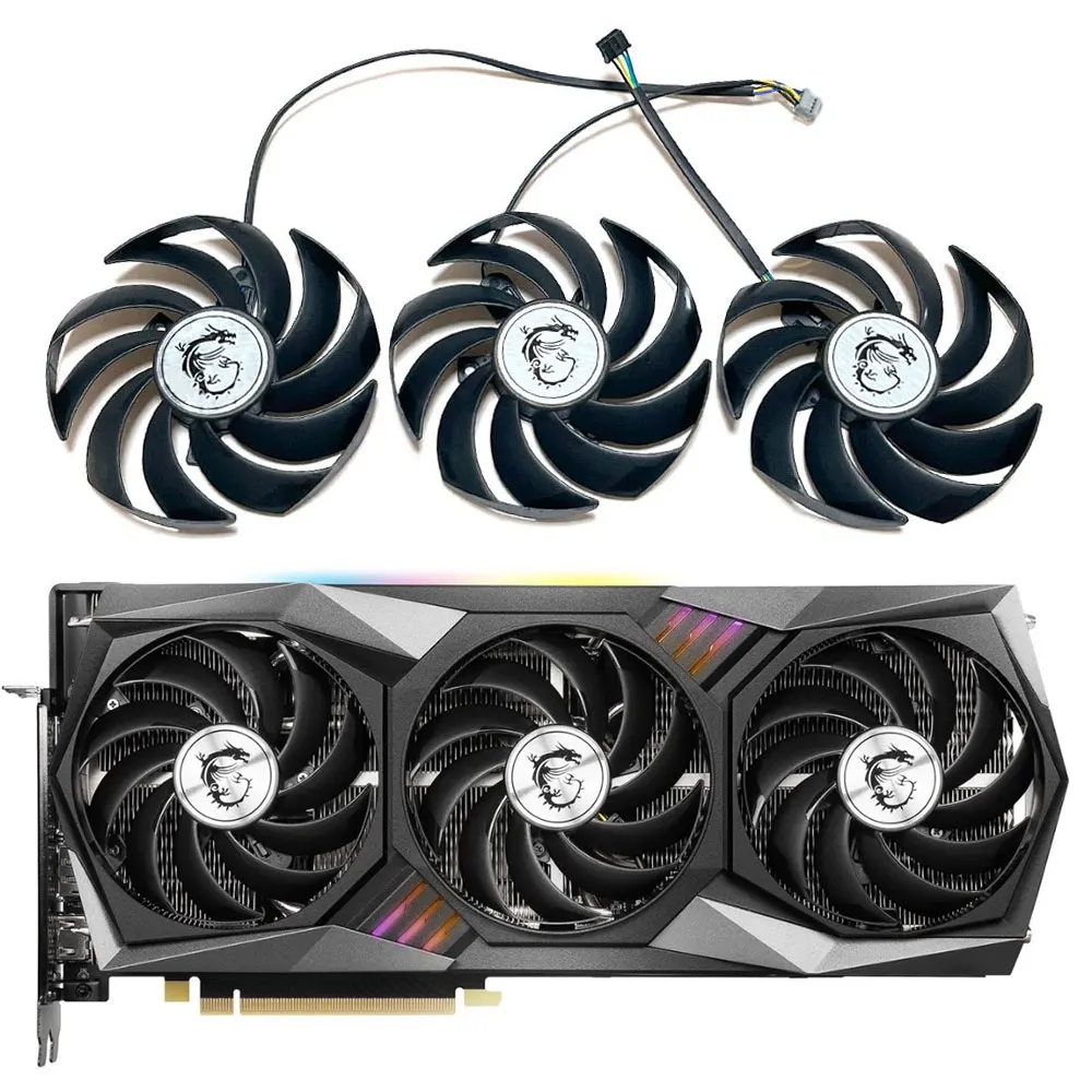 Ventilador Msi-gaming x Trio Ventilador da Placa de Vídeo Novo Rtx 3060ti 3070ti 3080 3080ti 3090