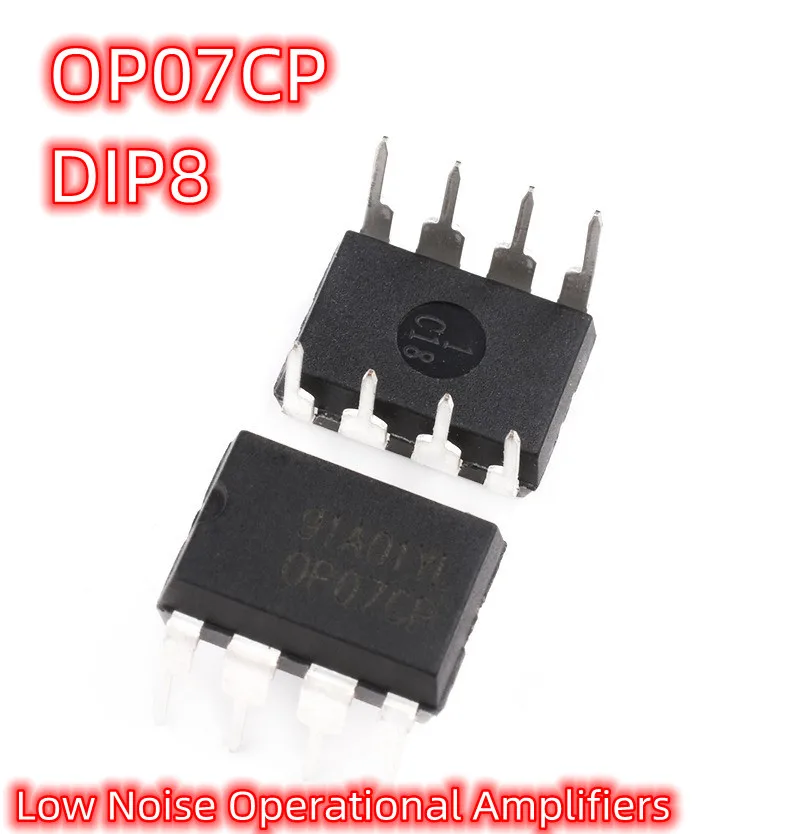 5 Pz Op07 Op07Cp Pacchetto Amplificatore Operazionale A Basso Rumore Dip8 In Linea Low Offset Op Amp Ic Chip