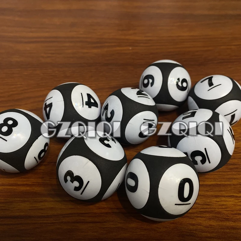 Lottery balls for lottery games and lotto balls