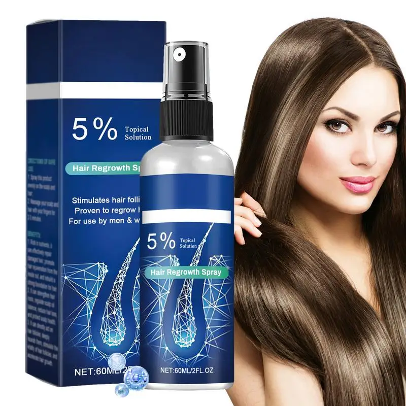 Hair Regrowth for Men 60ml Hair Growth Essence Growth Oil Portable Supplements Scalp Care Spray Hair Treatment Oil