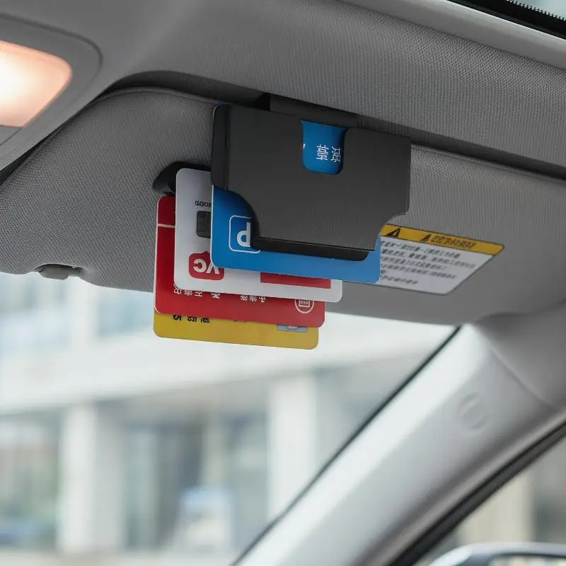 Universal Car Interior Multi-Function Portable Card Storage and Ticket Holder
