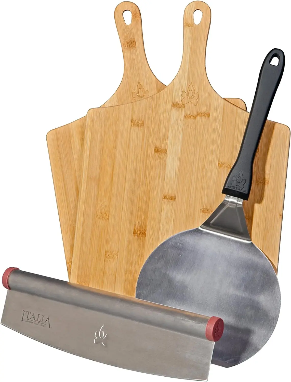 

Accessories Kit - Includes 2 Pizza Peel, 1 Pizza Spatula & 1 Rocking Pizza - Premium Pizza Kit for Indoor or Outdoor Cookin Nif