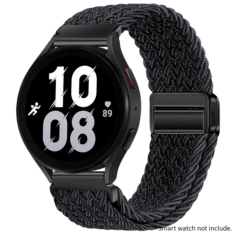Adjustable Nylon Buckle Strap for Smartwatches - 22mm/20mm
