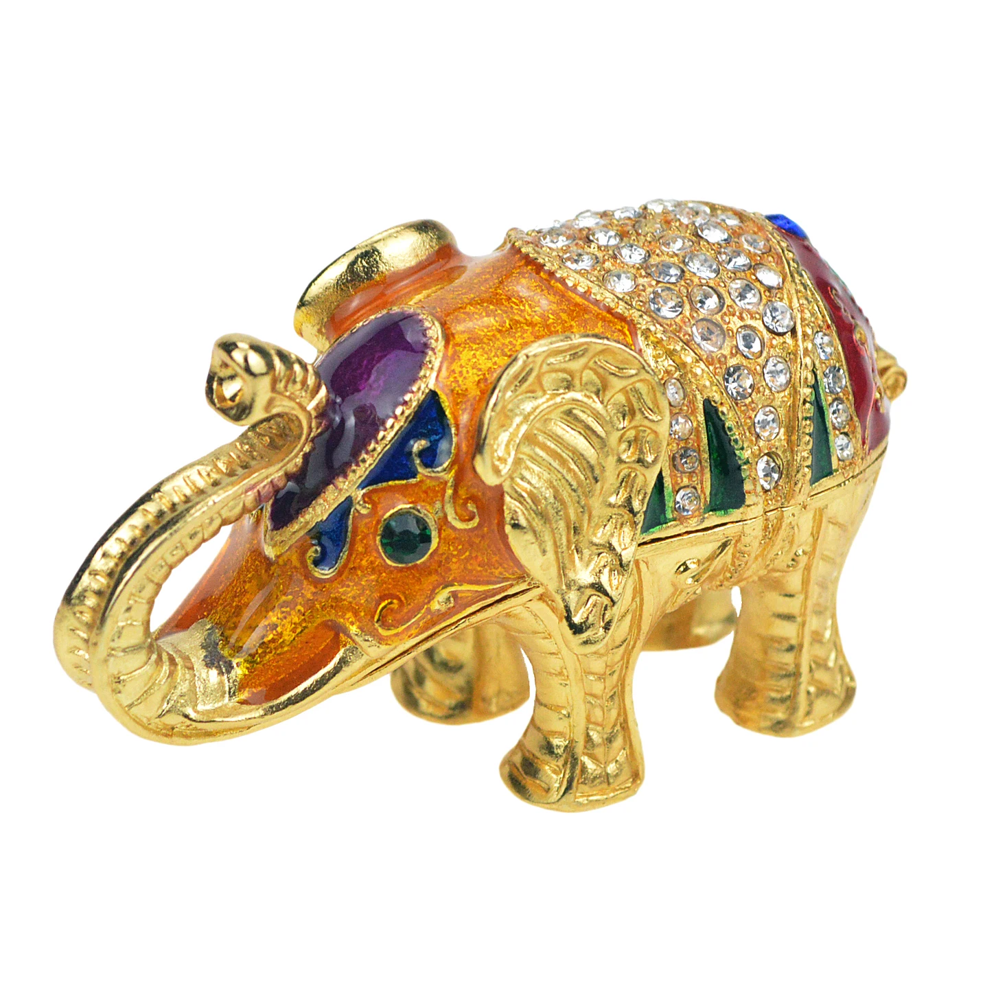 QIFU Lovely Small Elephant Figurine Souvenir Gift for Home Decor