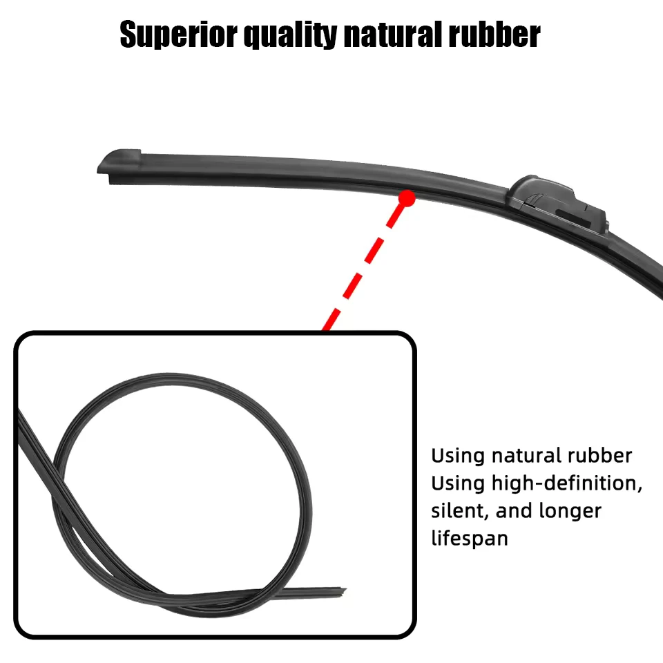 Front Wiper Blades For Honda CR-V 2007-2018 2019 2020 2021 2022 2023 2017 Windscreen Windshield Window Auto Accessories 24"+19" 3