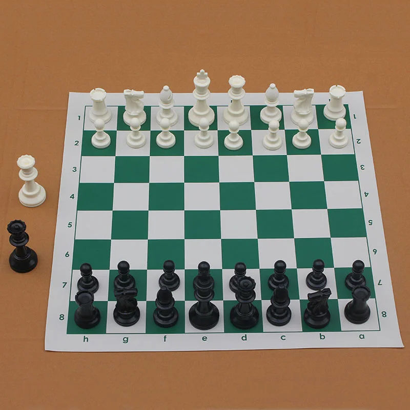 Ajedrez-Medieval Chess Set for Kids, New Chess Game, King High, 97mm, 77mm, 64mm, No Chessboard, 32 Pieces, Playing Game Toys