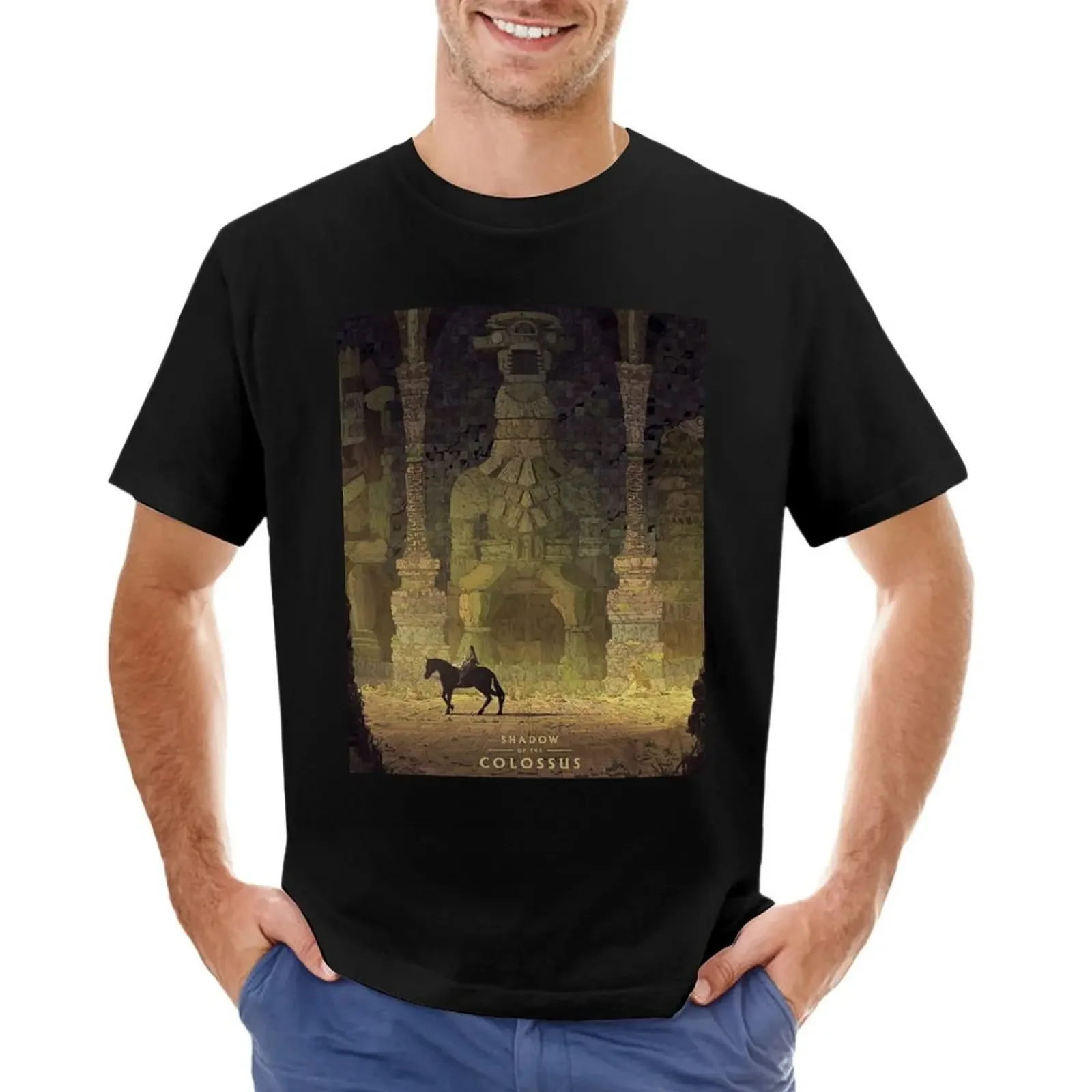 Shadow Of The Colossus T-Shirt Camicetta Ragazzi Animal Print Mens T-Shirt Pack