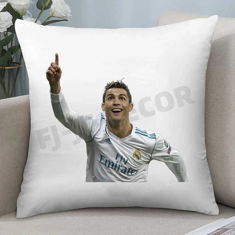 Cool Cushion Cover 45X45 CR7 Cristiano Ronaldo Pillows Sofa Cushions Home Fall Decor Pillowcase Boys Kids Gift Soccer Super Star 2