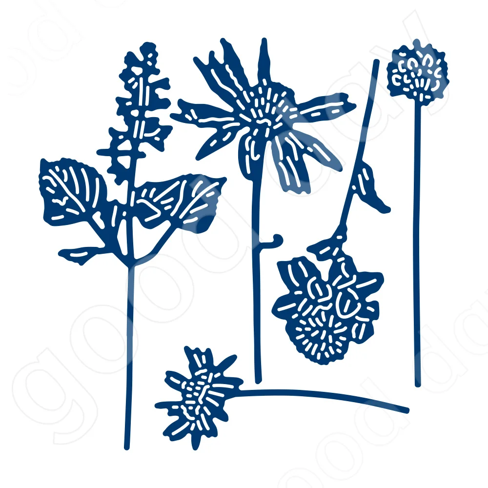 

2023 New Arrival Blooming Flowers Metal Cutting Dies Scrapbook Diary Decoration Embossing Template Diy Greeting Card Handmade