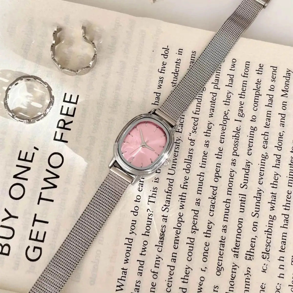 MAYZHISU Fashion Women's Watches Mesh Alloy Strap Luxury Ladies Quartz Wristwatches Qualities Female Roman Scale Clock