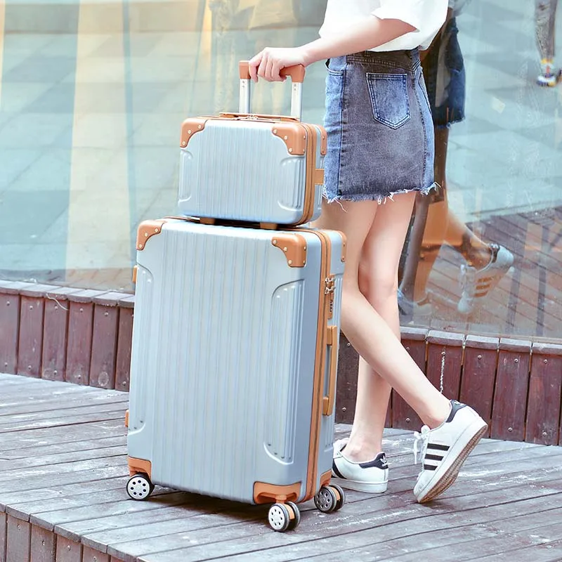 20InchTravelLuggageABSLuggageWithWheelsRollingTrolleyCase