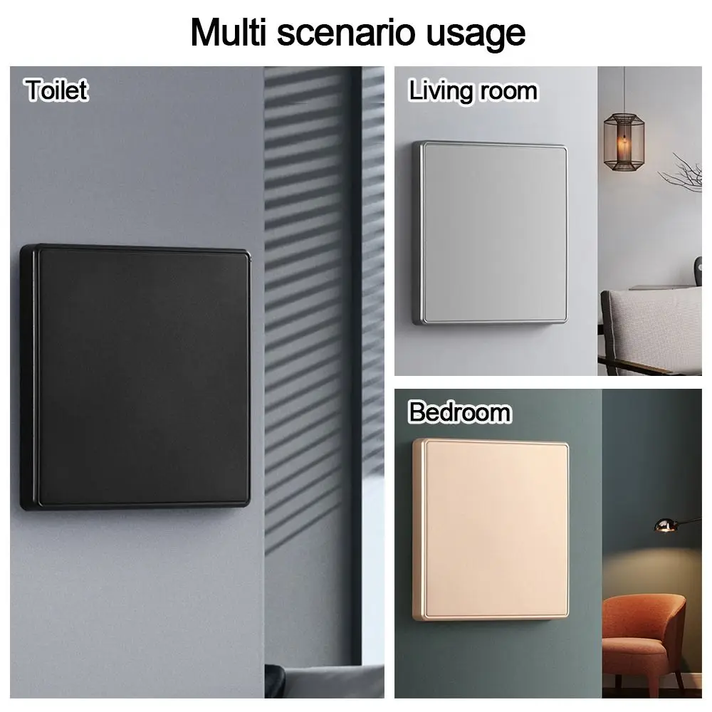 Light Switch Cover 86 Type Blank Panel Decor Cover 9mm Thickened Switch Socket Cover Plate ABS Wall Blank Decorative Panel Plate Accessories