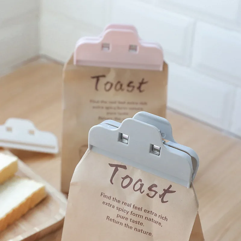 Portable large Kitchen Storage Food Snack Seal Sealing Bag Clips Sealer Clamp Plastic Tool 5Pcs/lot bread bag clips kitchen bag clips sealing clips storage bag clips bag clips