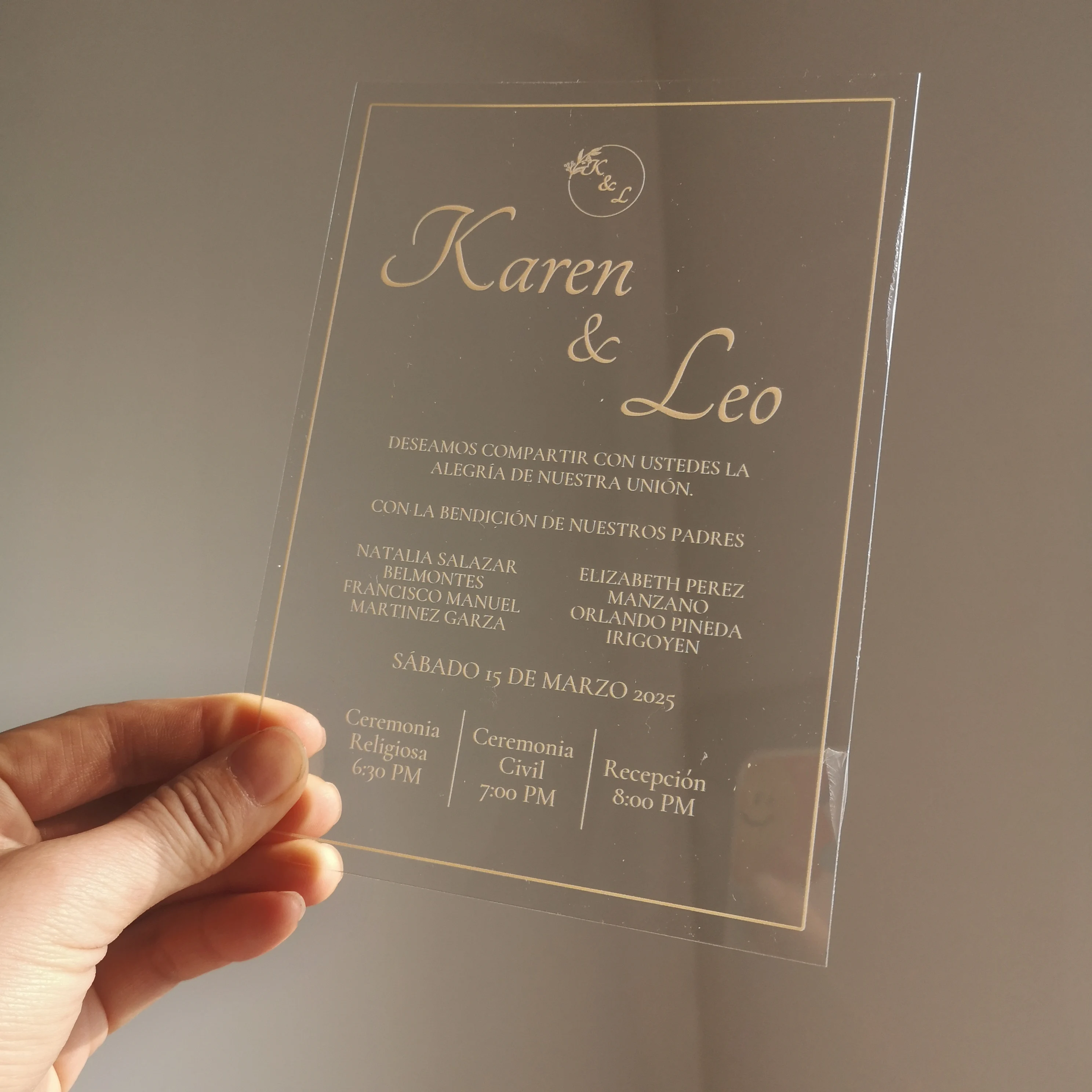 1mm Transparent Wedding Invitation Card,Acrylic Hebrew,Prayer Blessing,Lighting Shabbat Candle Design Bar Mitzvah Gift