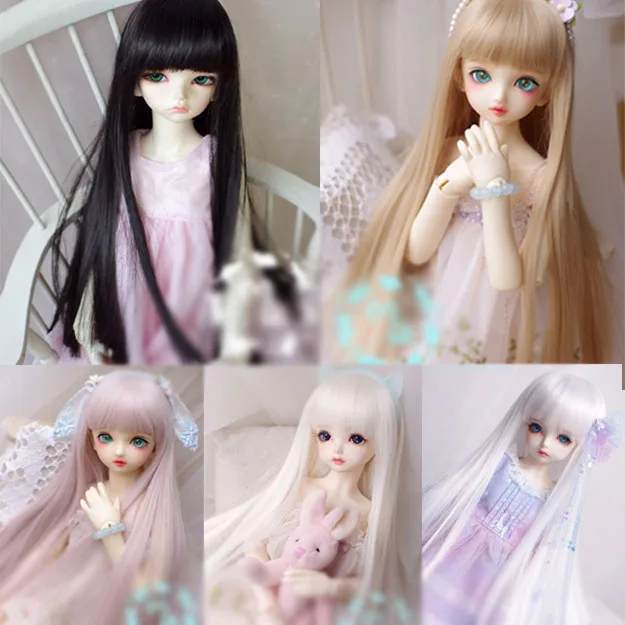 Парик для кукол BJD SD1/3 1/4 1/6 1/8 1/12, 25 цветов