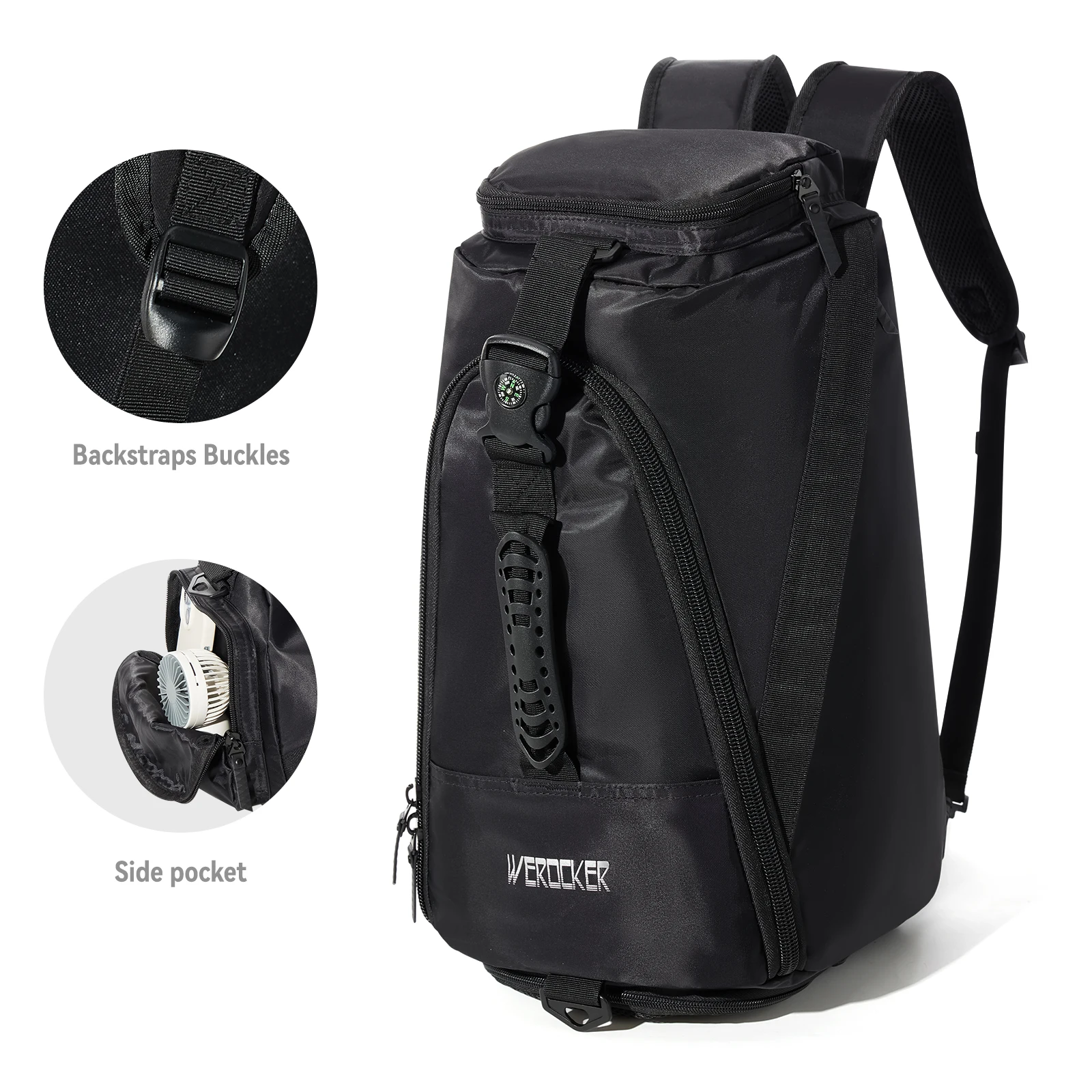 Luxury Design Men Crossbody Bags Fashion Large Capacity Men Travel Backpack Shoulder Bag Messenger Shoe Compartment Fitness Bag