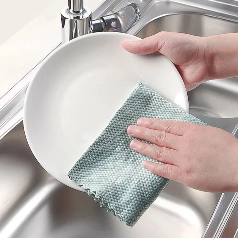 3pcs Kitchen Dish Towels, Dish Cloths for Washing Dishes,Dish Rags for Drying  Dishes Kitchen Wash Clothes - AliExpress