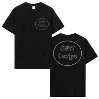 T-shirt personnalisé faites votre conception Logo texte T-shirt hommes femmes impression personnalisée conception originale cadeaux T-shirt vêtements de rue 2