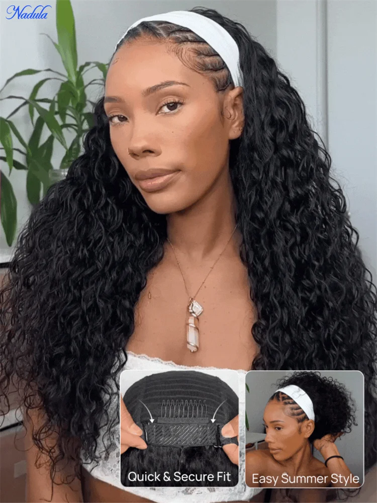 Nadula Water Wave Headband Wig