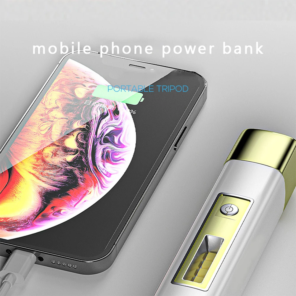 사이드 라이트와 강력한 LED 손전등 USB 충전식 토치 울트라 브라이트 램프 미니 휴대용 랜턴 비상 야외