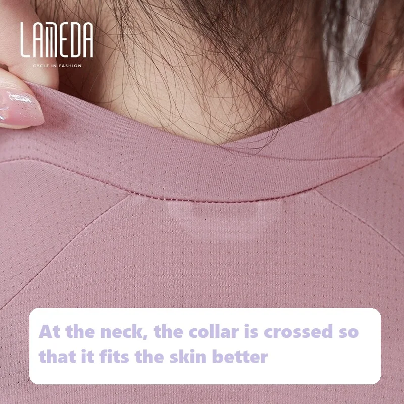 Lameda Women's Long Sleeve Cycling Jersey Professional Sport Bicycle Clothing For Spring Autumn Mtb Road Bike Tight Fit Top