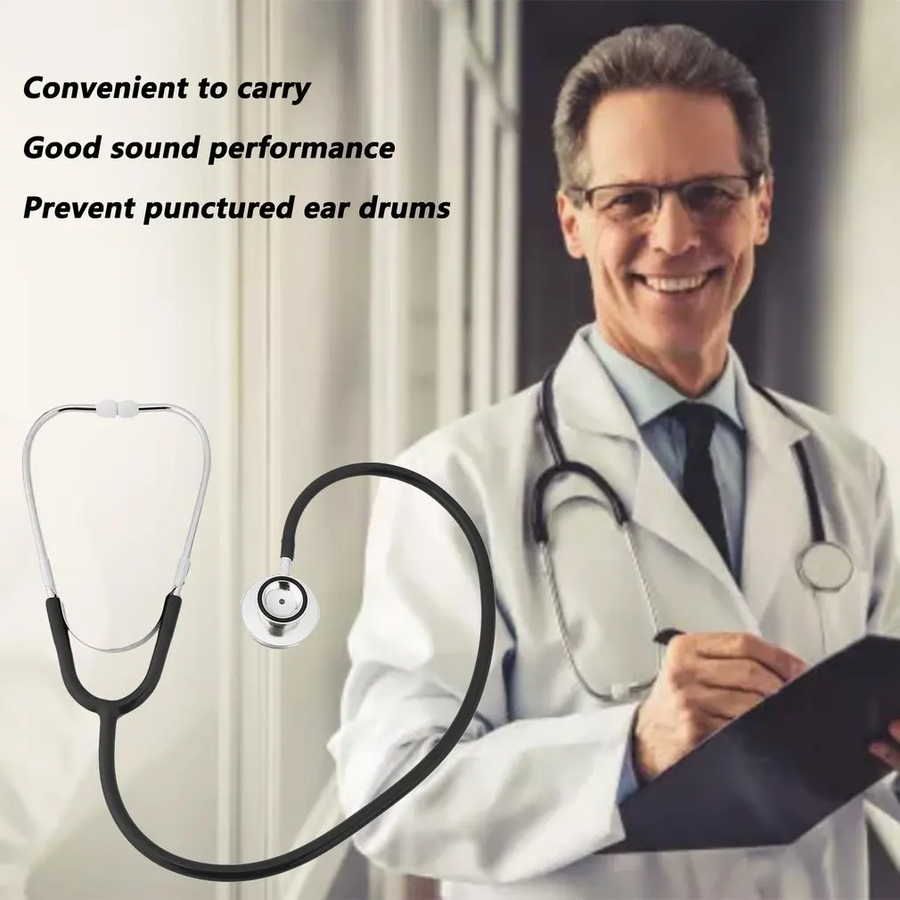 Double-sided Stethoscope Single Tube Doctors Nurse Medical Professional Cardiology Stethoscope Alloy Chestpiece Health Care