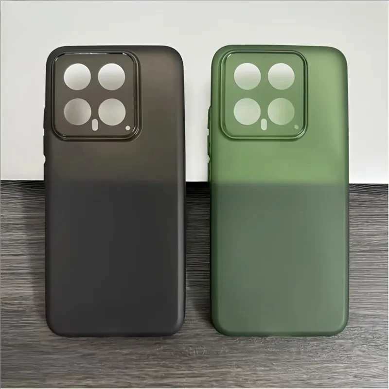 Ultra Thin Transparent Matte Silicone Back Cover - 0.3mm Slim Soft Bumper Case