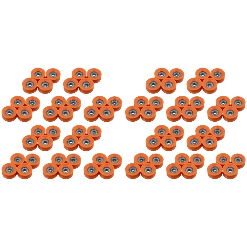 

80 шт. 6X30x1 3 мм герметичные подшипники с пластиковым покрытием, сталь 606ZZ, глубокий U-образный направляющий шкив, рельс, шарикоподшипник, колесо