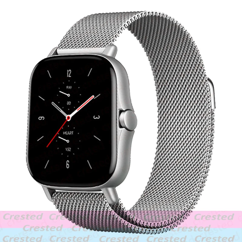 Elegant Milanese Metal Watch Bracelet, 20mm/22mm