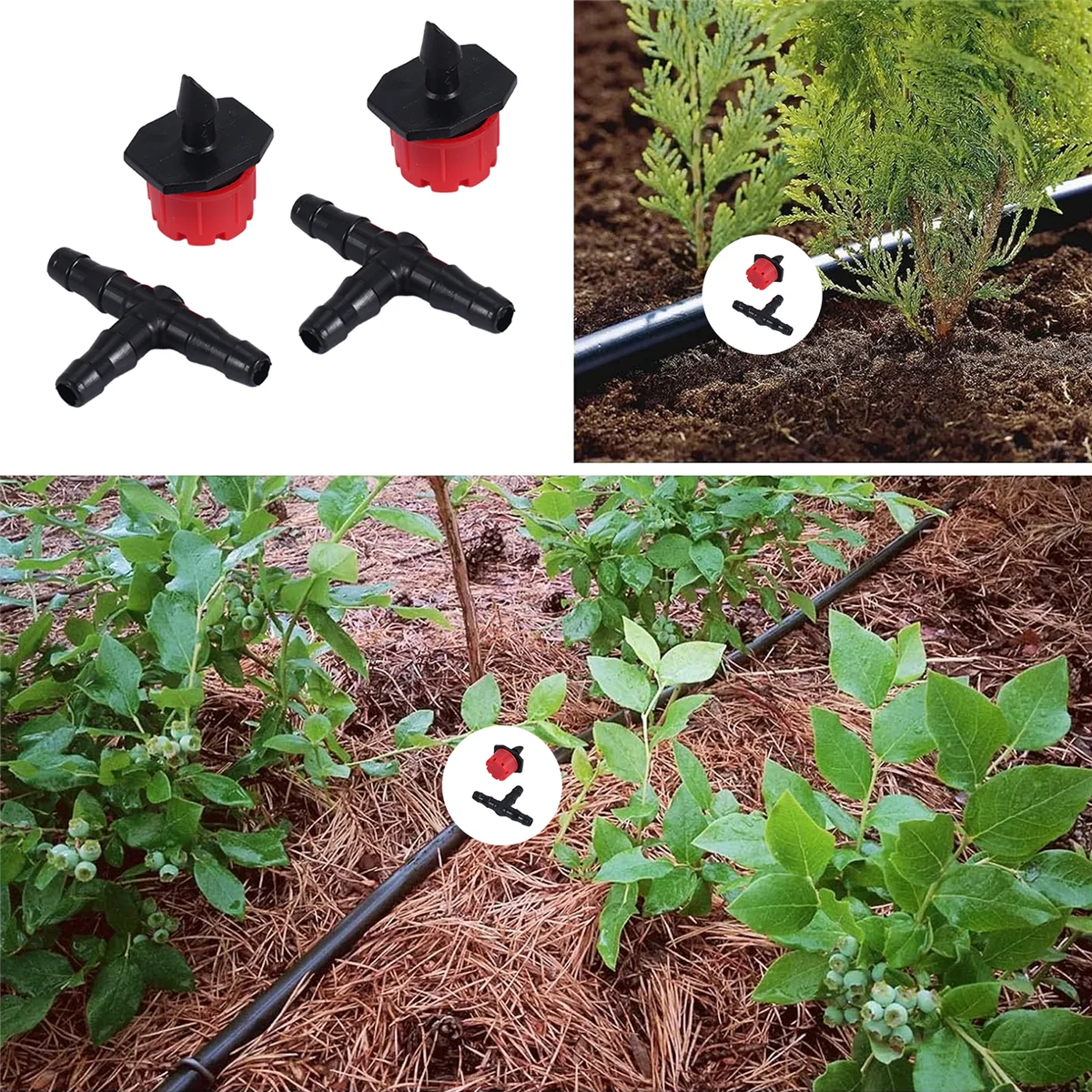 Y77A-200 Adjustable Irrigation Drippers with Drip Irrigation Kit for Garden Watering Fitting
