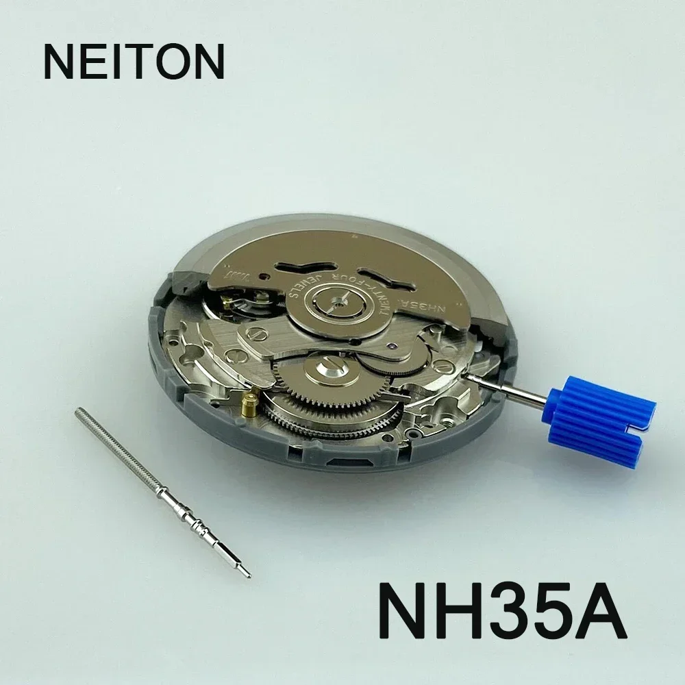 Mechanical Watch Movement Japan Seik NH35 Premium Mechanical Movement NH35A White Date wheel 24 Jewels Automatic Self-winding High Accuracy Movt Replace mechanical watch movement watch movement